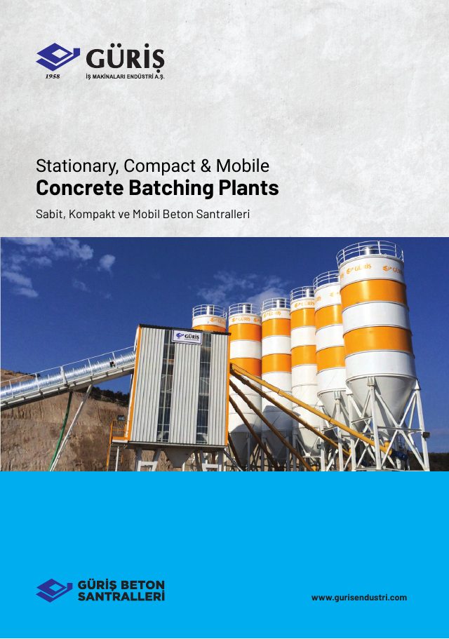 Okładka katalogu Güriş Concrete Batching Plants